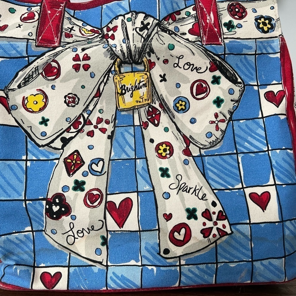 Brighton Tom Clancy‎ Holiday 2020 Love Sparkle Canvas Tote - Picture 3 of 7